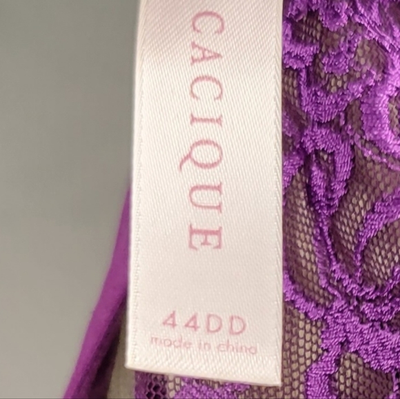 Cacique lightly lined balconette bra 44DD - Picture 3 of 3